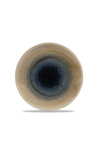 CHURCHILL طبق كوبيه أزرق مائي من ستون كاست - 21.7 سم