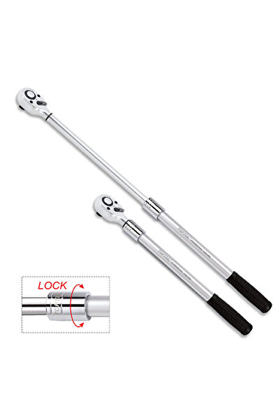 TOPTUL GBAE0201 reversible ratchet with adjustable handle, 1/2 inch square drive, steel