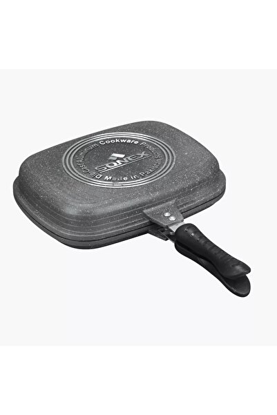 Generic Die Cast Non-Stick Double Grill Pan - 36 cm