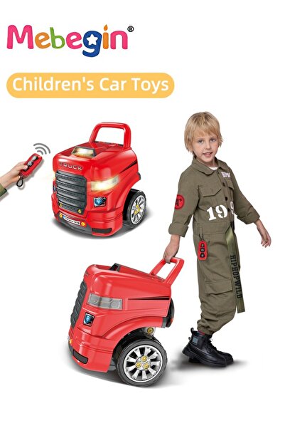 MEBEGIN لعبة محرك شاحنة كبيرة، مجموعة إصلاح ميكانيكي للأطفال، مجموعة بناء شاح...