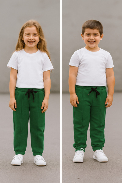 CiciTime Çocuk Modası Boys and Girls Solid Color Comfortable Fit School Nurse...