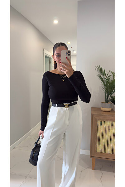 BİRCANÇİL Bluză cu mânecă lungă cu gât barcă Dlvin Gus