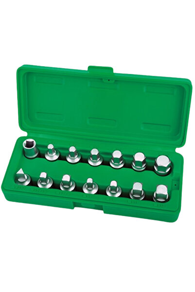 TOPTUL Trusa chei buson ulei 14 piese JGAI1402, prindere patrat 3/8 inch, pro...