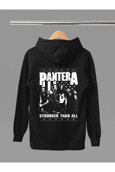 MAGORS سترة روك قطنية مطبوعة بأكمام طويلة وقلنسوة من PANTERA بثلاث خيوط