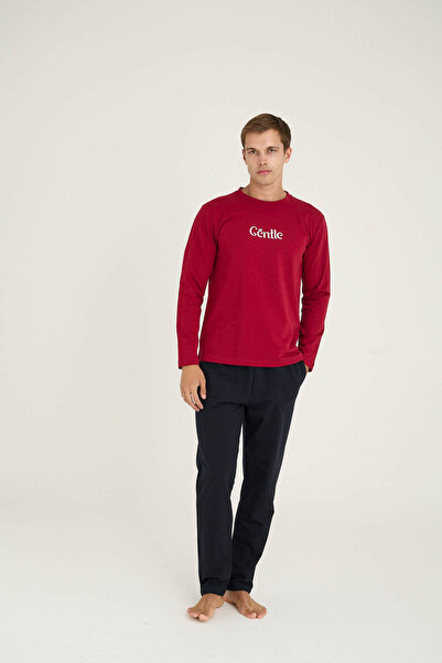 KLY Men's O-Collar Pajama Set Comfortable Sleep Stylish Design