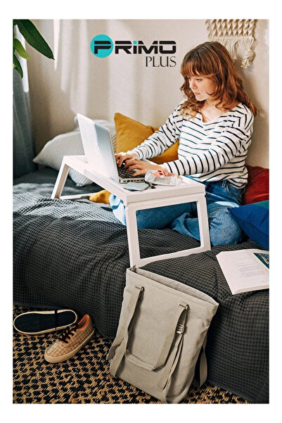 Primo Plus White foldable bedside table