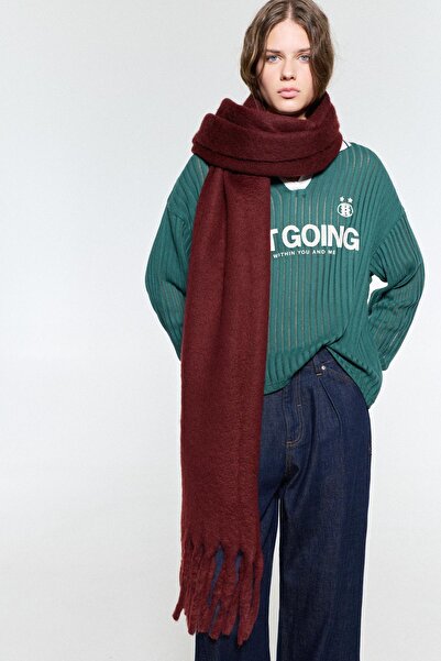 Pull & Bear Moher efektli atkı