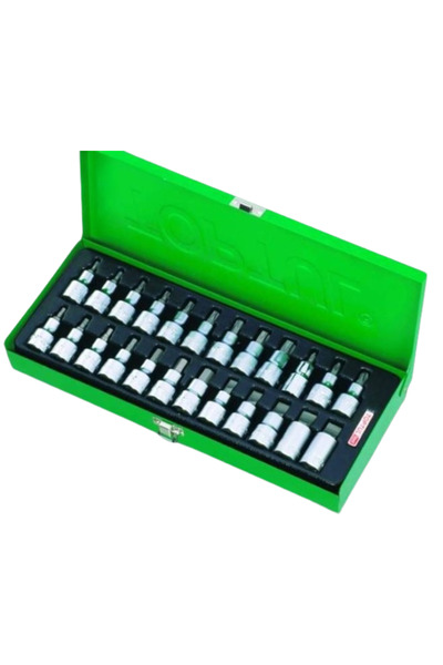 TOPTUL 24-bit screwdriver set GBA24140, 1/2 inch square drive, storage box