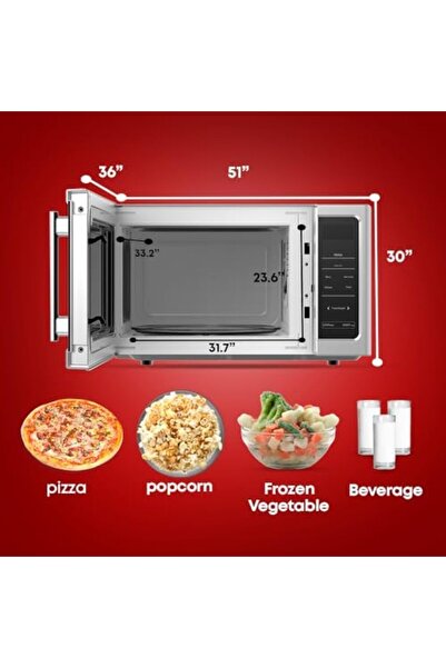 Tornado 25 Liters Digital Microwave Oven Solo with 10 Power Levels, 850W, Touch Control Panel, Child