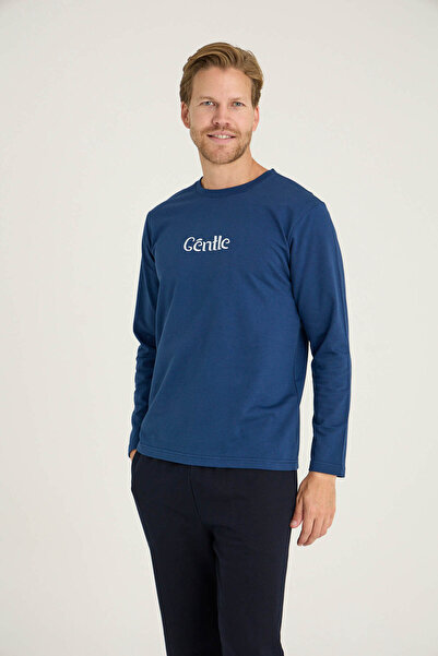 KLY Men's O-Collar Pajama Set Comfortable Sleep Stylish Design