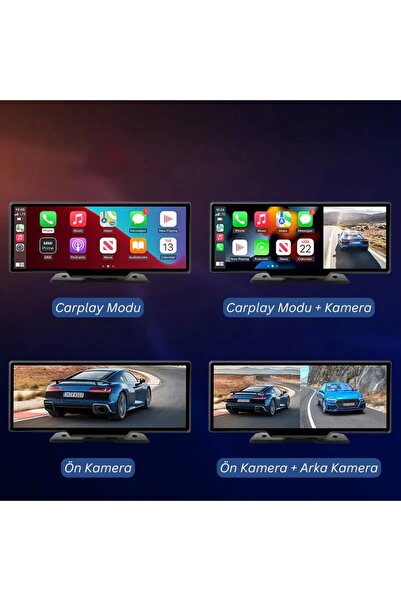 Oscar 10.26" iphone - android uyumlu araç içi araç dışı ve ön kameralı kayıt ...