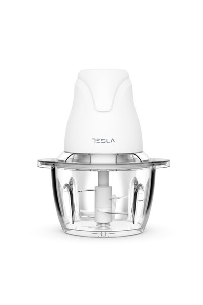 TESLA Chopper FC302W, 400W, Glass bowl, 1 liter, Quadruple blade, White