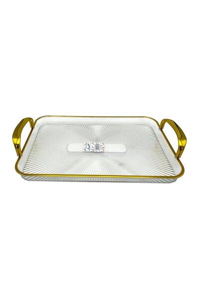 Home Clear Polypropylene Serving Tray 34x21 cm – Durable MK06/60C-3421