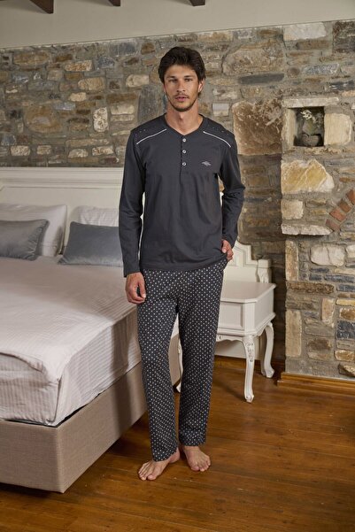 Cossy By Aqua Long Sleeve Men's Pajama Set Cossybyaqua 26167-XL