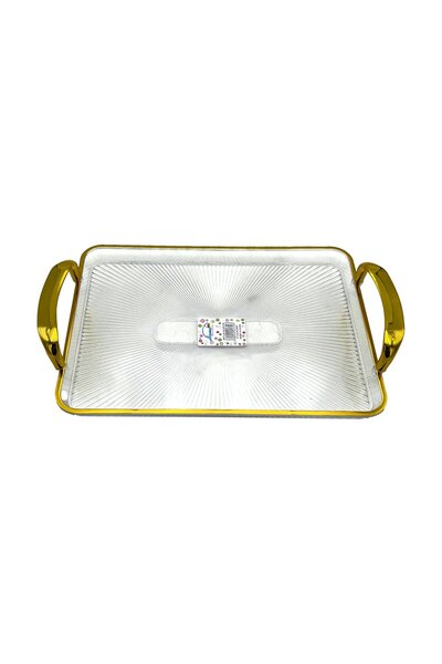 Home Clear Polypropylene Serving Tray 34x21 cm – Durable MK06/60C-3421
