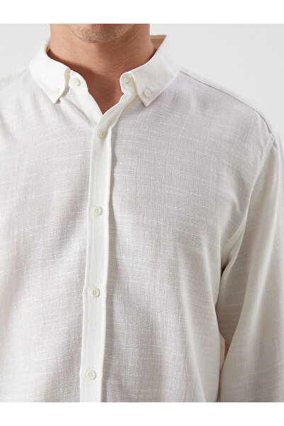 LC Waikiki Slim Fit Long Sleeve Dobby Men's Shirt