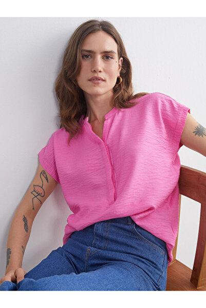 LC Waikiki Artı Yeni Sezon Kaçık Yaka Aerobin Bluz