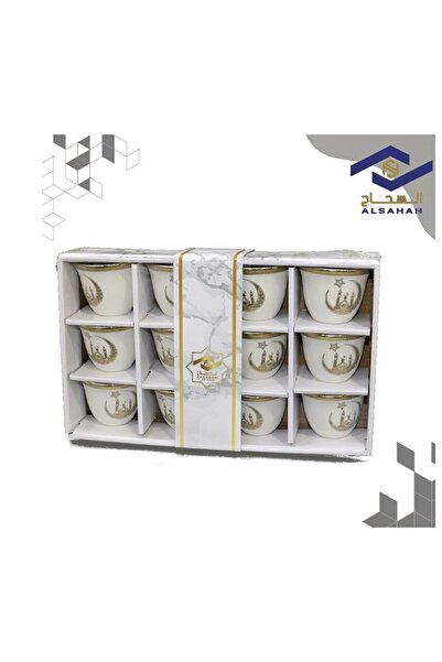 Generic Arabian Coffee Cup Ceramic 12 Pieces in a Box