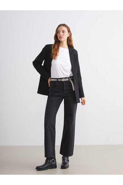 LC Waikiki Black Wideleg Women's Jeans