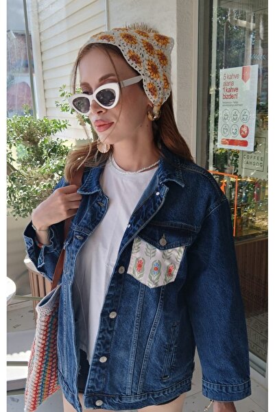 boutich PATCHWORK ÇİÇEK DENİM CEKET – KADIN (TEK ADET & KİŞİYE ÖZEL ÜRETİM)