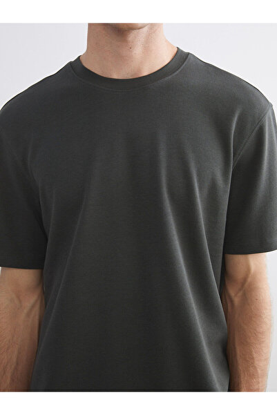 LC Waikiki Khaki Crew Neck Men's T-Shirt