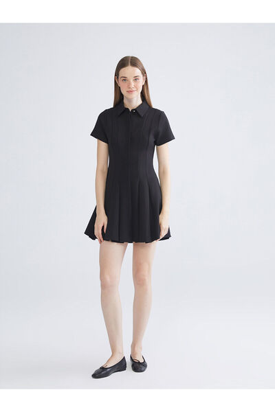 LC Waikiki Сорочка з коміром-стійкою Міні-сукня