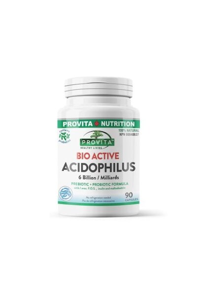 Provita Nutrition Bio-Active Acidophilus, 90 capsules, Provita Nutrition, Probiotice