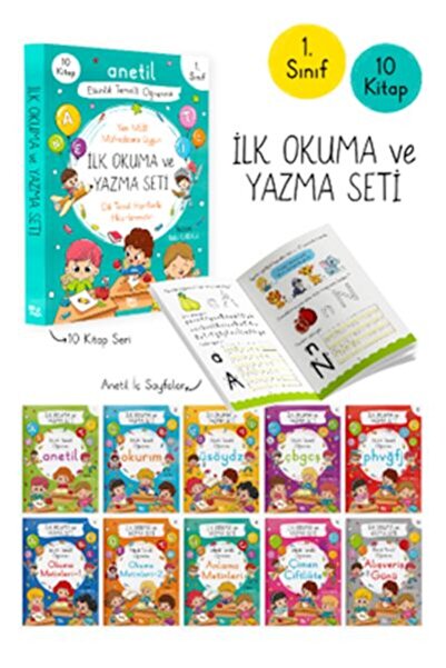 Karatay Yayınları Anetil İlk Okuma ve Yazma Seti 10 Kitap