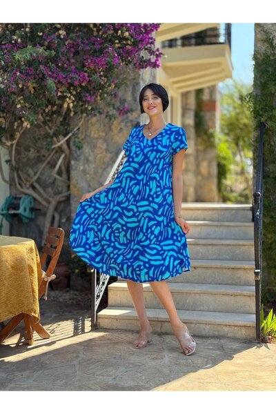 Punta Otantik Ft179089 Viscose Fethiye Dress