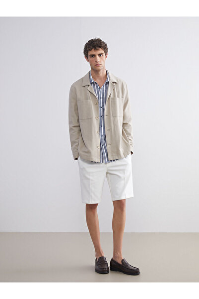 LC Waikiki Ανδρικό σορτς Ecru Standard Fit