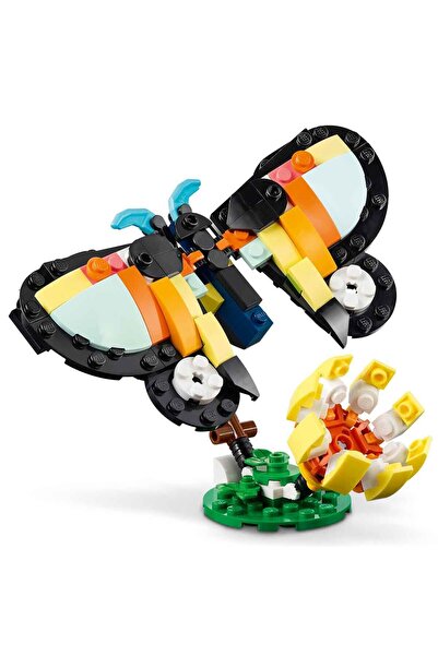 LEGO ®   Creator 3-in-1 Wild Animals: Tropical Toucan Bird 31173 - 7+ Toy Building Set (225P)