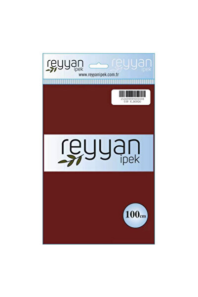 REYYAN İpek Düz Renk Yazma 100cm 148 Bordo (Koyu) Tekli Poşet Yazma