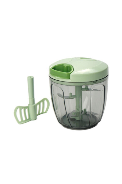 rosberg R51215B Corded Hand Chopper, 900 ml, 5 blades, Egg attachment, Green