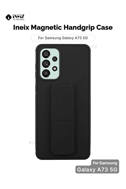 ineix جراب حامل يد مغناطيسي 3 في 1 لهاتف Samsung Galaxy A73 5G أسود