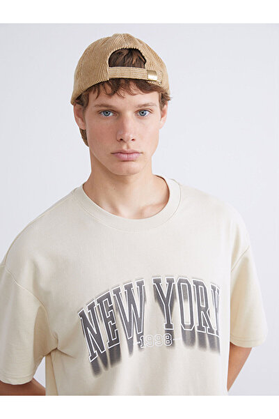 LC Waikiki New Season Crew Neck Short Sleeve Printed Men's Sweatshirt