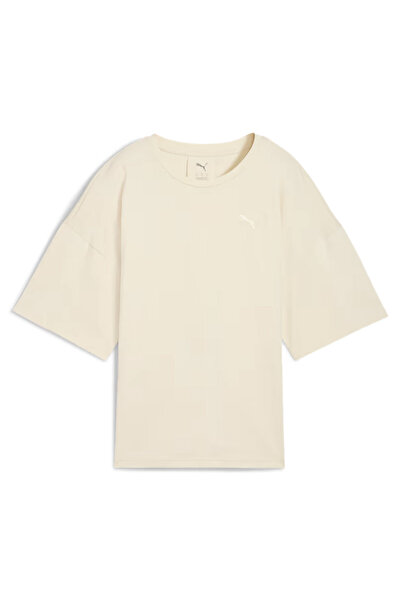 Puma Her Oversized Women's Beige Casual Style T-Shirt 68814887
