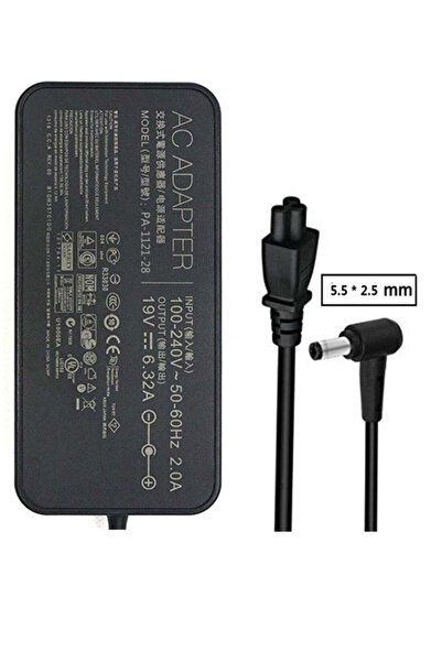 NMC 19V 6.32A 120W 5.5x2.5mm Laptop Power Adapter Charger - Compatible with ASUS Models