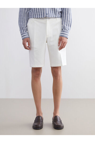 LC Waikiki Ανδρικό σορτς Ecru Standard Fit