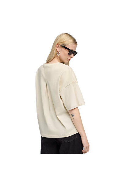 Puma Her Oversized Women's Beige Casual Style T-Shirt 68814887
