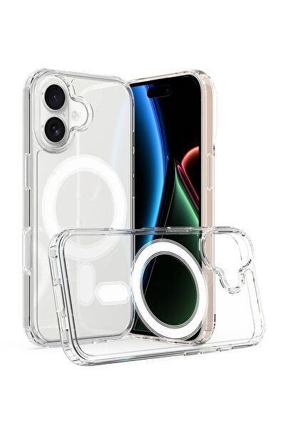 Wtech Apple iPhone 17 5G 2025 Transparent Flexible TPU Magsafe Back Phone Cas...