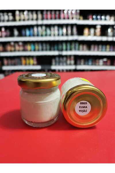 ArtElegant sır altı seramik çini boyası 40gr 8869 -ELMA YEŞİLİ--YENİ RENK--