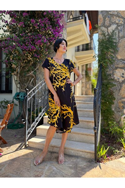 Punta Otantik FT179003 Rochie Fethiye din viscoză