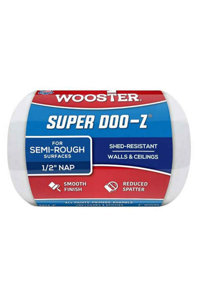 Wooster Super Doo-Z Woven Fabric Paint Roller Cover 4 x 1/2inch