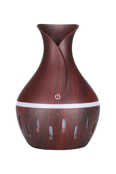 HALAMODO موزع رائحة الزيوت العطرية متغير اللون LED بني غامق - 300 مل