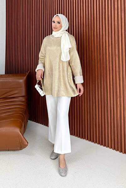 Melike Tatar Πουλόβερ με φύλλα 32-7503