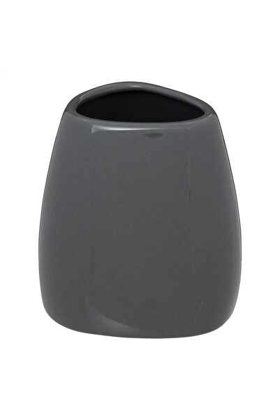 ACE حامل فرشاة أسنان 5Five من الفخار (8.5 × 7.5 × 9.5 سم، رمادي حصوي)