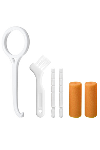 L&Wen Aligner Removal Tool Set with 2 Chewies, 1 Removal Tool, and 1 Brush for Aligner Wearers (Orange)