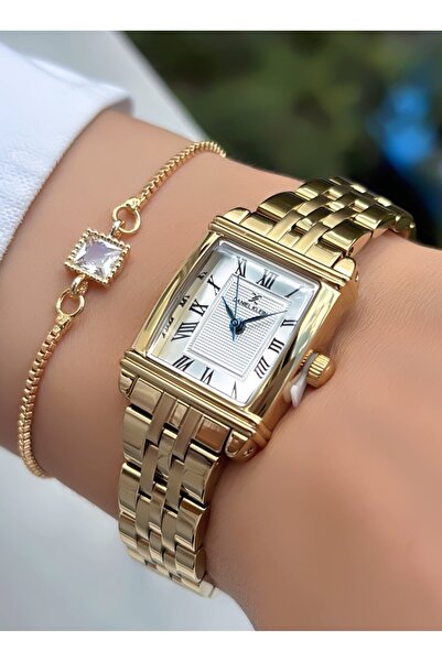 Daniel Klein Original New Season Rectangular Women's Wristwatch with Bracelet Gift