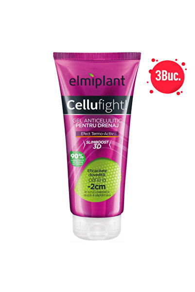 ELMIPLANT GEL ANTICELULITIC 200ML PT. DRENAJ - 3 LA PACHET