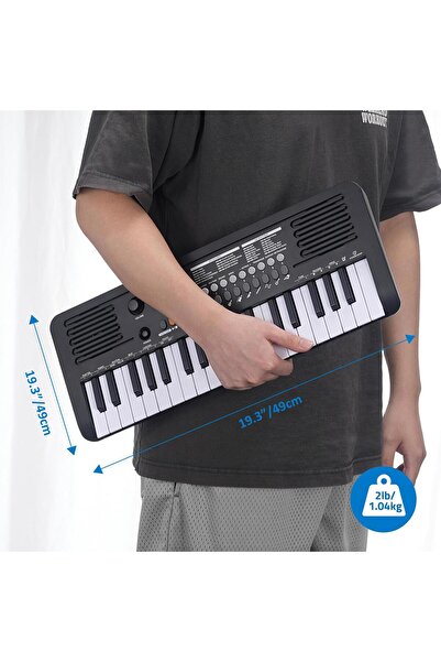 JWIN Sapphire MK-1537 37 Tuş Hassasiyetli Org (Adaptör Hediye) - Siyah